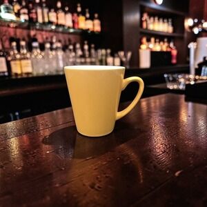 Kahlúa Anything Goes‎ Yellow Coffee Mug, Vintage Collectible Drinkware, Barware